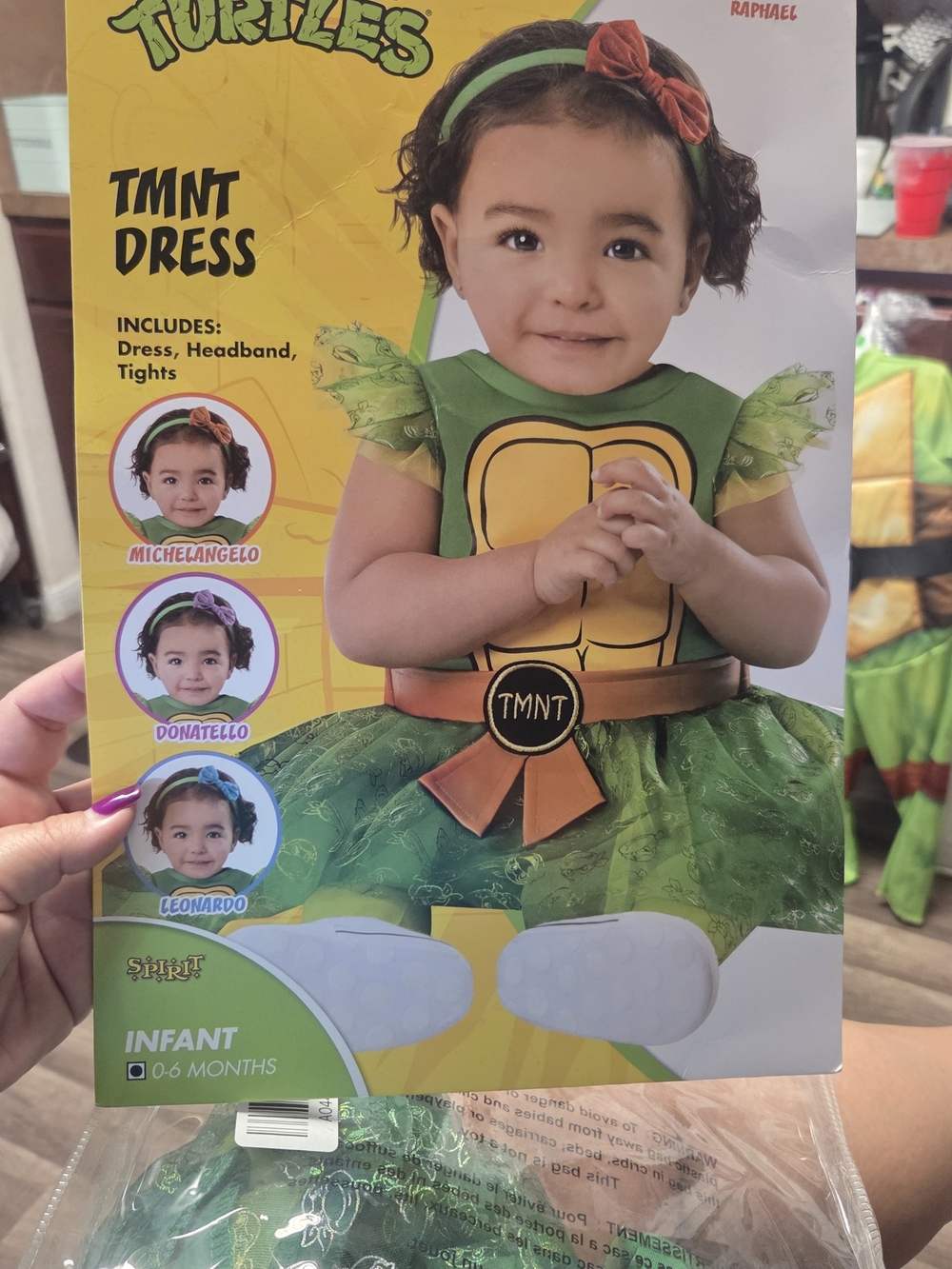 Spirit Halloween baby TMNT costume, Size: 0-6 months #halloween #kids